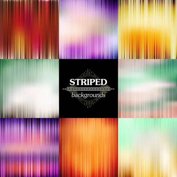 Abstract Stripes Spectrum Vector Set Fundos —  Vetores de Stock