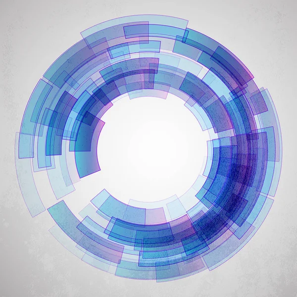 Techno Vector Circle Fondo abstracto — Vector de stock