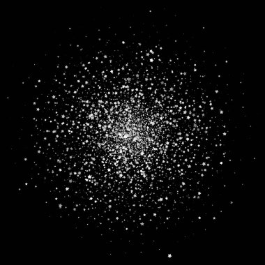 Vintage yıldız siyah arka plan afiş vektör. Retro parlak yıldız. Beyaz şablon star afiş, VIP kartı için. Yıldız tozu. Stardust kıvılcım arka plan üzerinde patlama. Vektör çizimi 3d