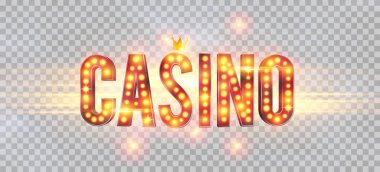 Sözüne Casino, şeffaf bir arka plan. Şans afiş, kumar, casino, poker, slot, Rulet veya kemik için yeni, en iyi tasarım.