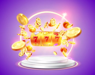 Altın slot makinesidir ikramiye kazanır.