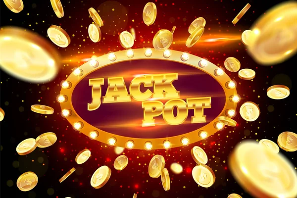 Zlaté slovo Jack Pot — Stockový vektor