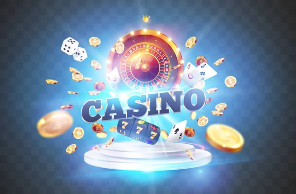Ruleta realista del juego del casino — Archivo Imágenes Vectoriales