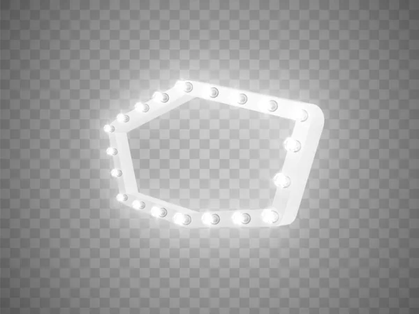 Luzes Brilhantes Retro Para Design Publicidade Efeitos Luz Especiais Vector — Vetor de Stock