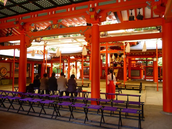 Słynny Ikuta Shrine w Kobe (Japonia 2012) — Zdjęcie stockowe