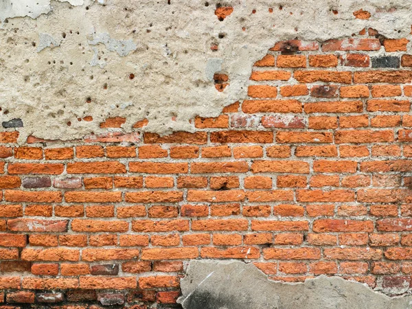 Çatlak tuğla duvarın dokusu
