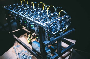 Bitcoins araştırma bölgesinin Üstten Görünüm