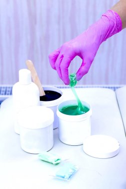 Kavanoz kozmetik ve makarna shugaring için