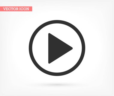 Vektör simgesi, lorem ipsum düz tasarımı çal