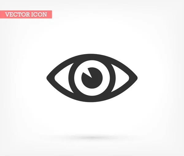 Icono del vector ocular, lorem ipsum Diseño plano — Vector de stock