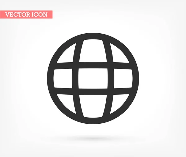 Icône vectorielle planète, lorem ipsum Design plat — Image vectorielle