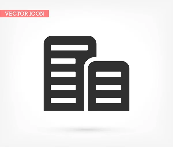 Lista vector icono, lorem ipsum Diseño plano — Vector de stock