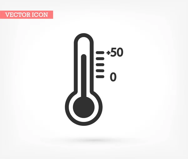 Thermometer vector icon , lorem ipsum Flat design — Stock Vector