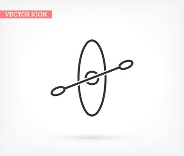 Kano vektör simgesi, lorem ipsum düz tasarım