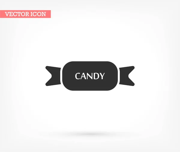 Süßigkeiten Vektor-Symbol, lorem ipsum flaches Design — Stockvektor