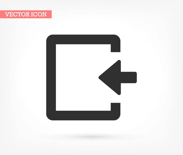 Icono vector ENTRANCE, lorem ipsum Diseño plano — Vector de stock