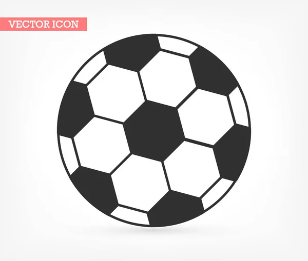 Soccer ball vector icon , lorem ipsum Flat design — Stock Vector