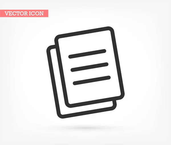 Vektor-Icon-Dokumente, lorem ipsum flaches Design — Stockvektor