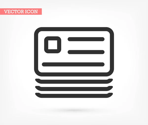 Documentos del icono del vector, lorem ipsum Diseño plano — Vector de stock