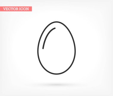 Yumurta simgesi vektörü, katı illüstrasyon, lorem ipsum düz tasarım
