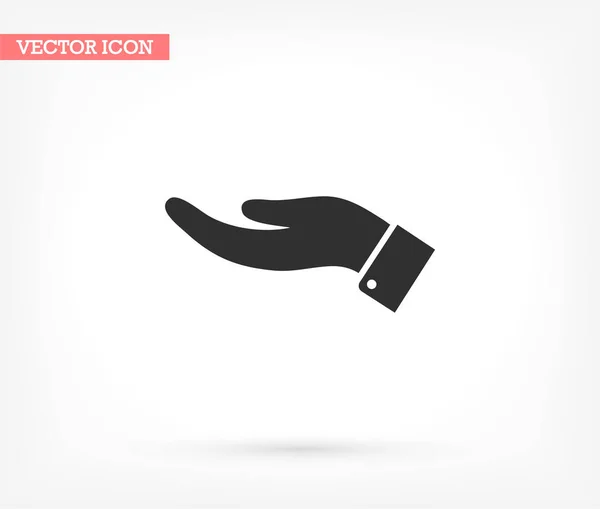 Icono de vector de mano, lorem ipsum Diseño plano — Vector de stock