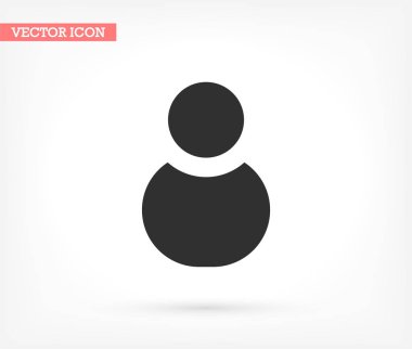 İnsanlar ikon, lorem ipsum düz tasarım