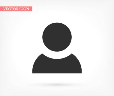 İnsanlar ikon, lorem ipsum düz tasarım