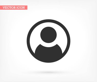 İnsanlar ikon, lorem ipsum düz tasarım