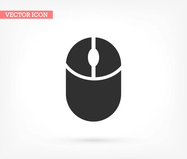 Icono del ratón del ordenador, ilustración vectorial. , lorem ipsum Diseño plano — Vector de stock