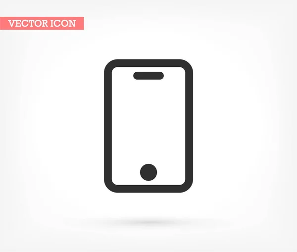 Smartphone-Symbol, Vektorillustration, lorem ipsum flaches Design — Stockvektor