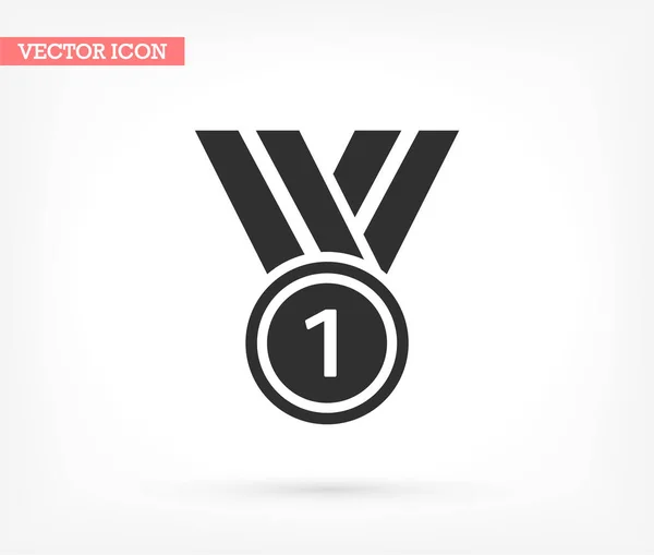 Medalla icono vector, lorem ipsum Diseño plano — Vector de stock