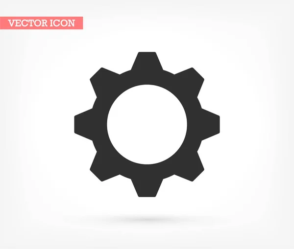 Icono vector hombre y engranaje, lorem ipsum Diseño plano — Vector de stock