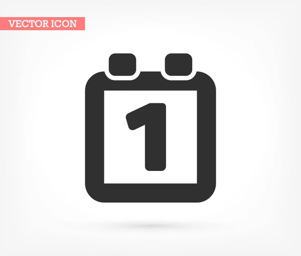 Icono de vector de calendario, lorem ipsum Diseño plano — Vector de stock