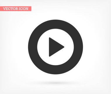 Vektör simgesi, lorem ipsum düz tasarımı çal