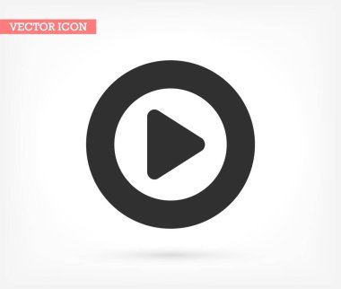 Vektör simgesi, lorem ipsum düz tasarımı çal