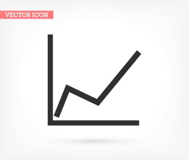 Grafik vektör simgesi, lorem ipsum düz tasarım