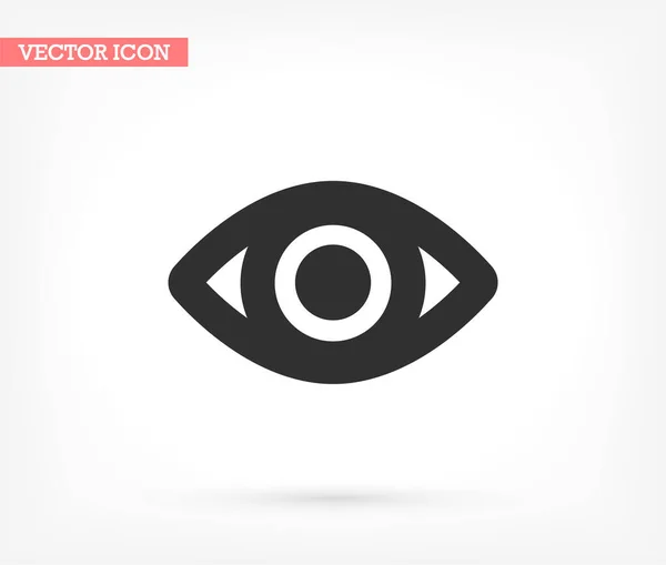 Icône vectorielle des yeux, lorem ipsum Design plat — Image vectorielle