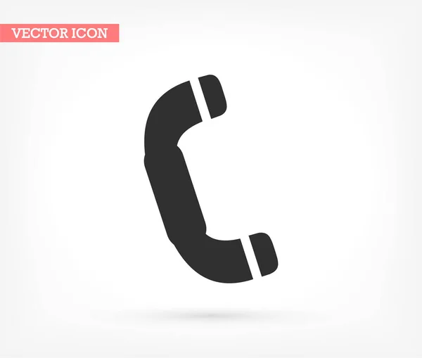 Vintage telefoon vector icoon, lorem ipsum Flat design — Stockvector