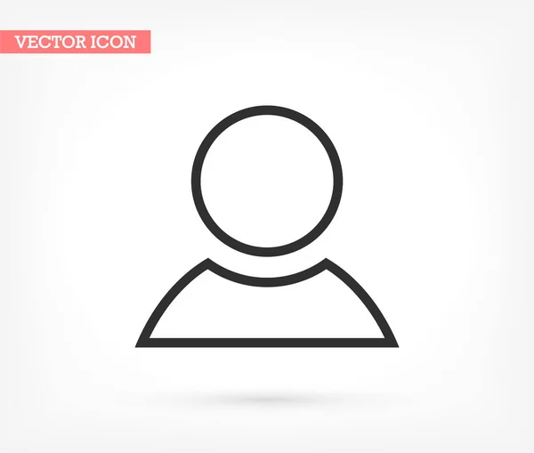 Icono vector humano, lorem ipsum Diseño plano — Vector de stock