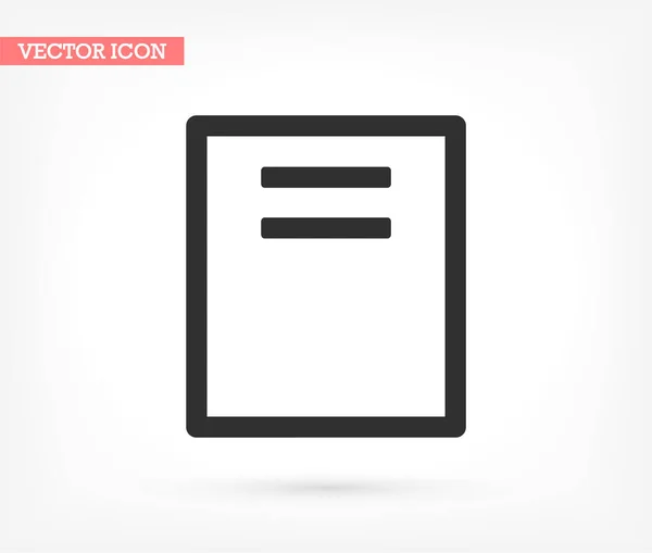 Archivos vector icono, lorem ipsum Diseño plano — Vector de stock