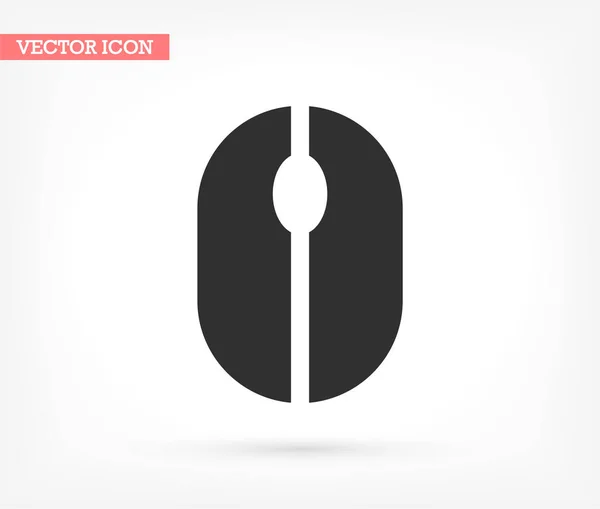 Icono del vector del ratón, lorem ipsum Diseño plano — Vector de stock