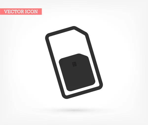 Sim card icon , lorem ipsum Flat design — Stock Vector
