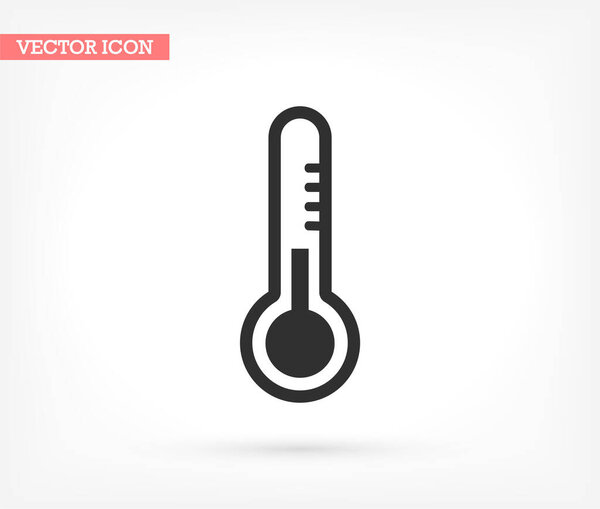 Thermometer vector icon , lorem ipsum Flat design