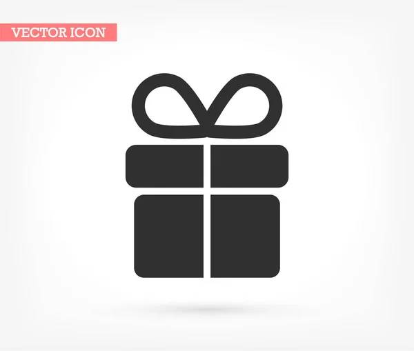 Gift vector icon , lorem ipsum Flat design — Stock Vector
