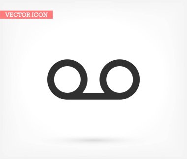 Film vektör simgesi, lorem ipsum Düz Tasarım 'ı çal