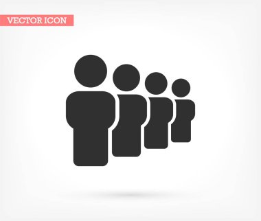 Vektör insanlar simge tasarımı 10 eps illüstrasyon