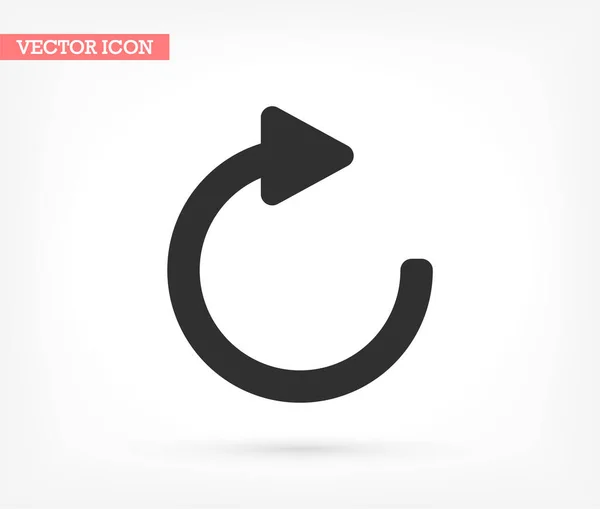 Actualizar icono de vector, lorem ipsum Diseño plano — Vector de stock
