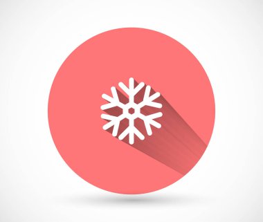 Kar vektörü simgesi, lorem ipsum düz tasarım