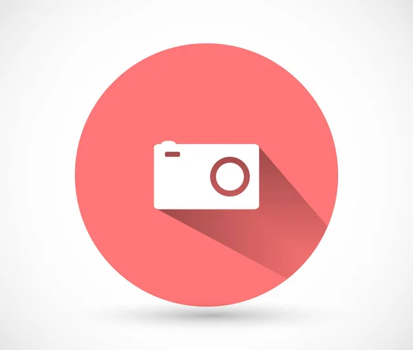 Camera vector icoon, lorem ipsum Flat design — Stockvector