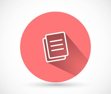 Vektör simgesi belgeleri, lorem ipsum Düz Tasarım